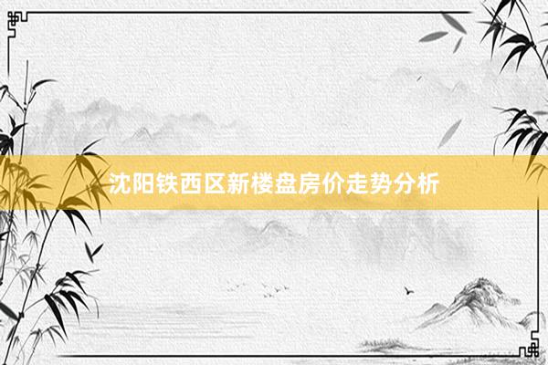 沈阳铁西区新楼盘房价走势分析